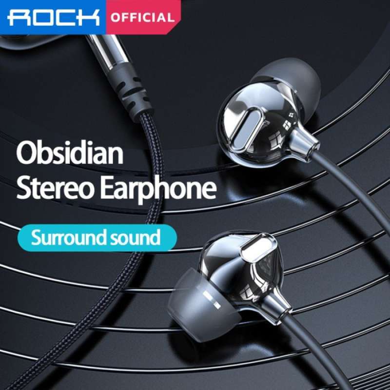 Promo ROCK Obsidian Zircon 2 Original Earphone IEM Stereo Bass