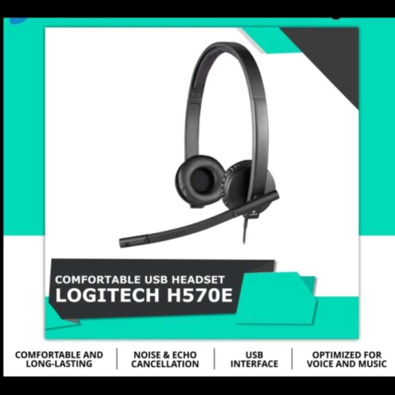 Promo Headset Logitech H570E USB Stereo Logitech H570 E USB