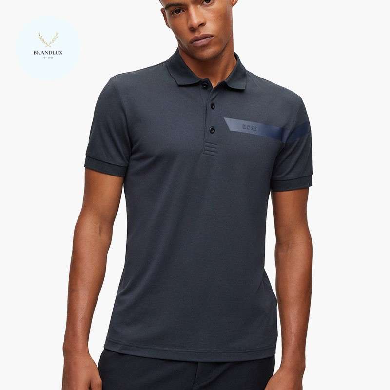 HUGO BOSS Men Paule Slim Fit Polo Shirt in Dark Blue 100 Authentic