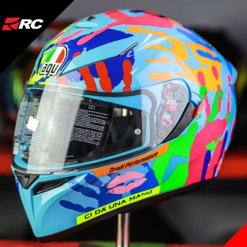 agv k3 rossi hands Dot(E2206) The micrometric steel fastening system makes securing it quick and safe Motorcycle K3sv Misano Agv K3sv