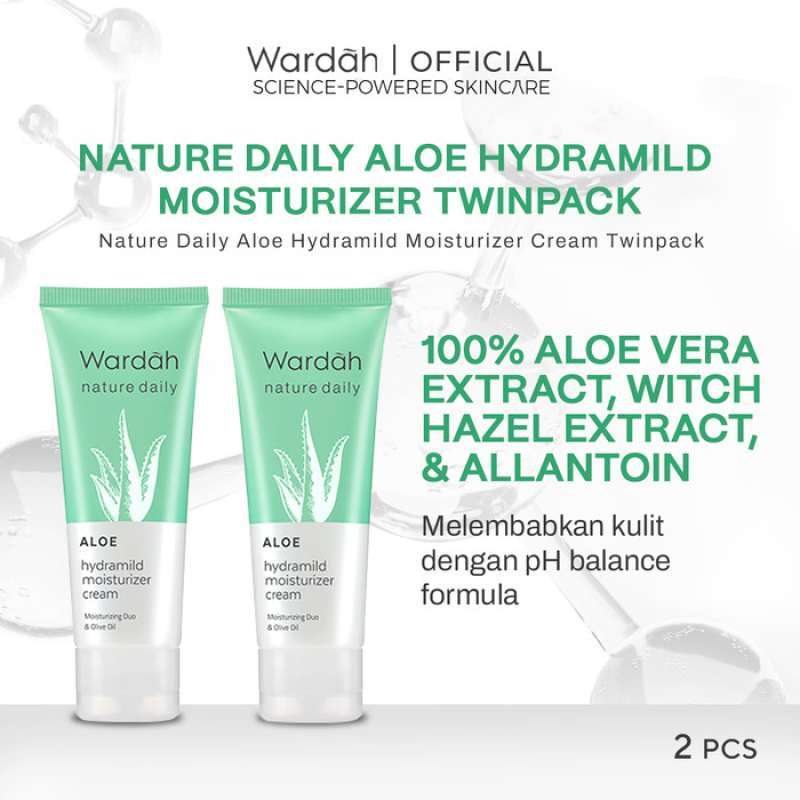 Wardah nature daily aloe discount hydramild moisturizer cream