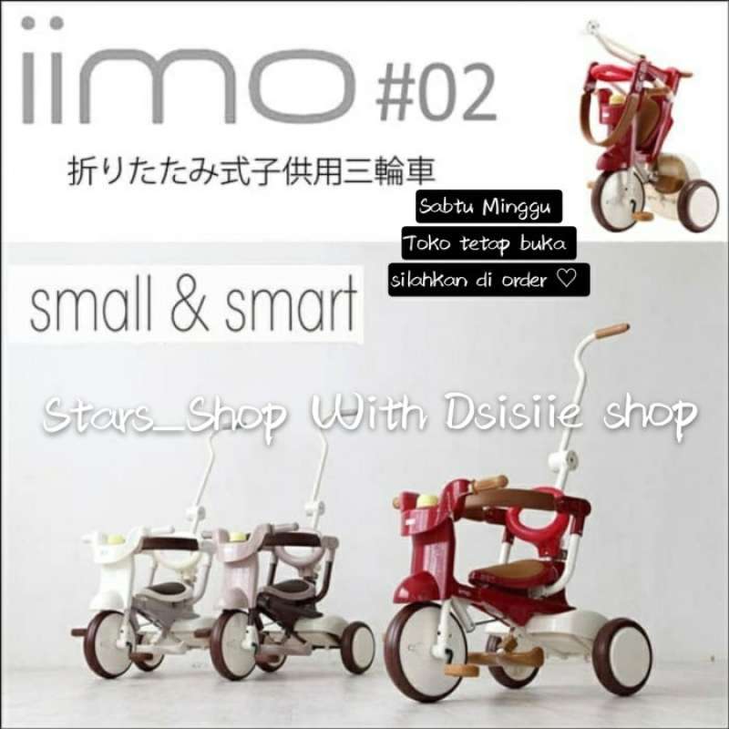 Promo Sepeda Lipat Anak Iimo 2 Foldable Tricycle 02 02 Baru