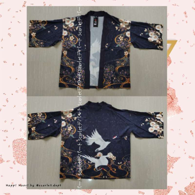 Jual Loose Printed Kimono Haori Happi Jejepangan Harajuku 22