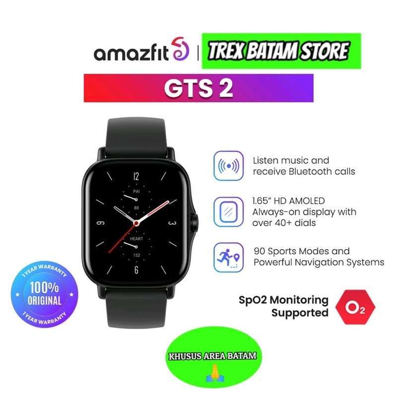 Jual Amazfit Gts 2 Smart Watch 1.65 Hd Screen Bluetooth Call Gps Sp02 batam Di Seller Trx Batam Store Sungai Kota Batam Blibli
