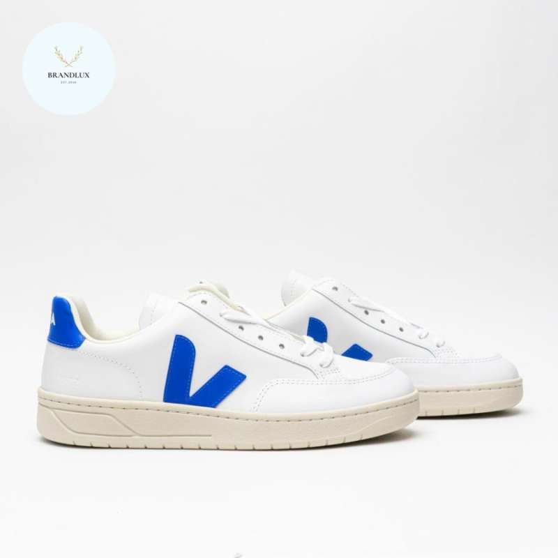 Veja V-12 Leather Sneakers White Paros Men 100% Authentic