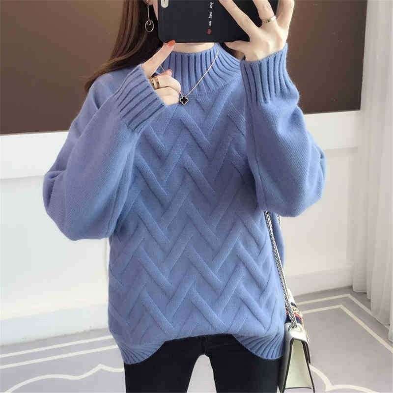 Promo Verish Baju Hangat Wanita Half High Collar Sweater 2314 Blue Diskon 32 Di Seller Verish Indonesia Gudang Online Crewdible Kota Jakarta Barat Blibli
