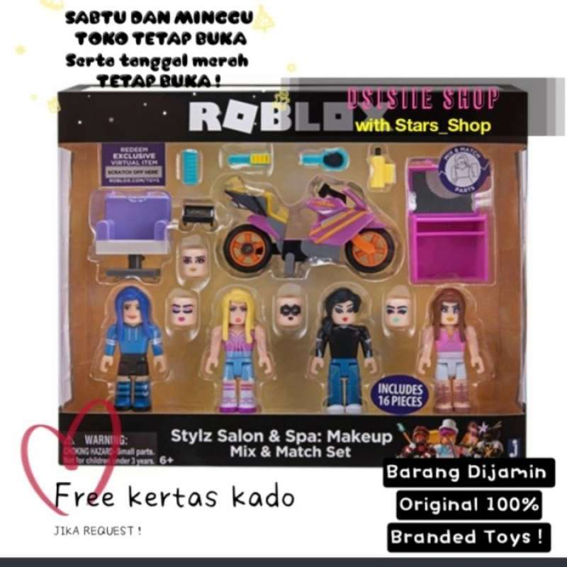 Roblox Stylz Salon And Spa MakeUp Mix And Match Set Ori Figure Set