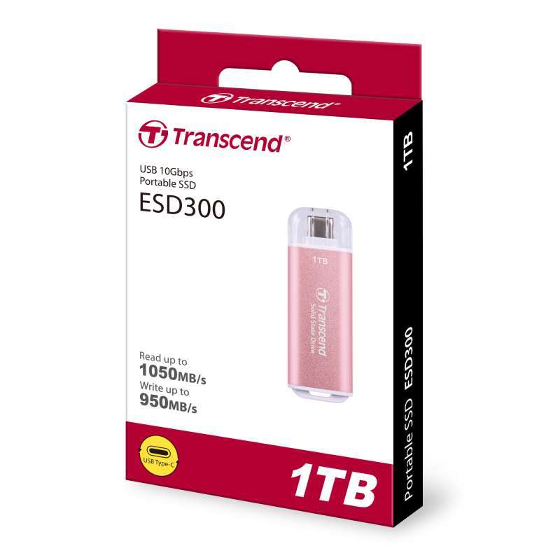 Transcend External SSD ESD300P USB Type C