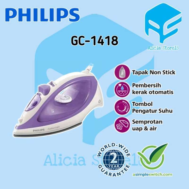 Terbaik Setrika Uap Gc1418 32 Gc 1418 Gc1418 Steam Iron