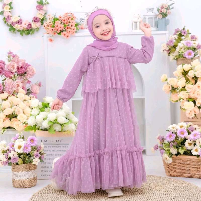 Jual Princess Dress Kids Gamis Anak Baju Muslim Anak Perempuan Dress Muslim Dress Pesta Muslim Anak Dress Muslimah Anak Dress Tile Dot Anak Di Seller Feeeeshop Lebak Wangi 3 Kab. Tangerang Blibli