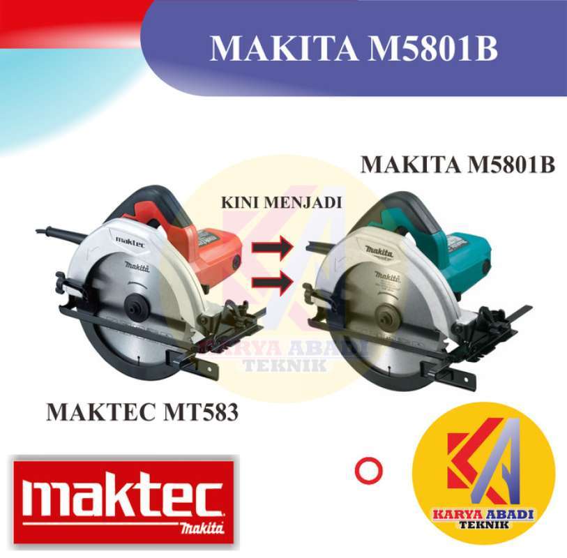 Jual Circular Saw 7 Makita M5801b Mesin Potong Kayu Circle Maktec M5801 B Di Seller Restu Abadi Kalibata Kota Jakarta Selatan Blibli