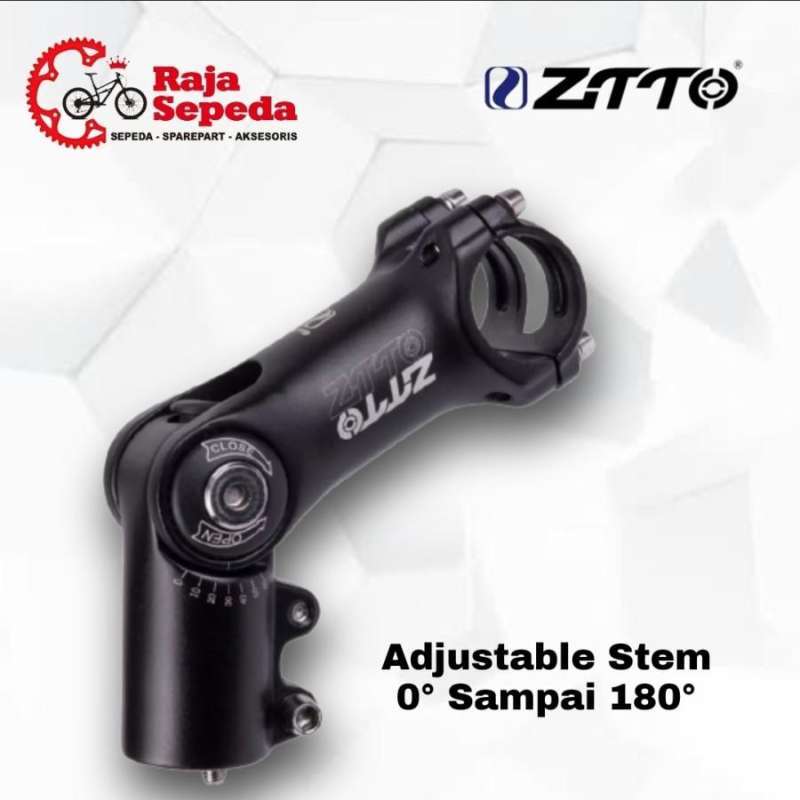 STEM ADJUSTABLE SEPEDA ZTTO 0 SAMPAI 180 31.8 x 90 MM