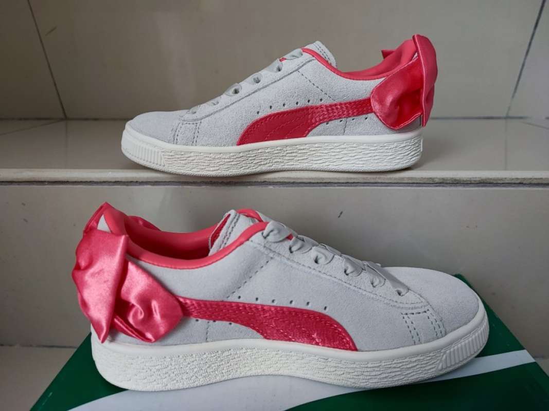Sepatu Puma Suede Bow AC PS Kids 367318 20 Dijamin 100 Original
