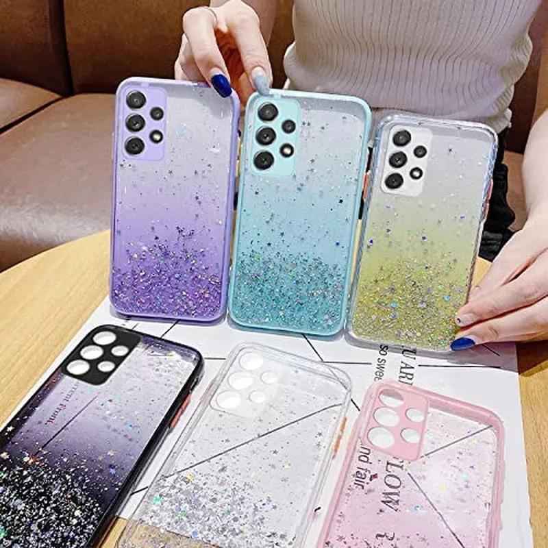 Glitter Xiaomi Mi Note 10 Cover Rainbow Gradient Liquid Glitter