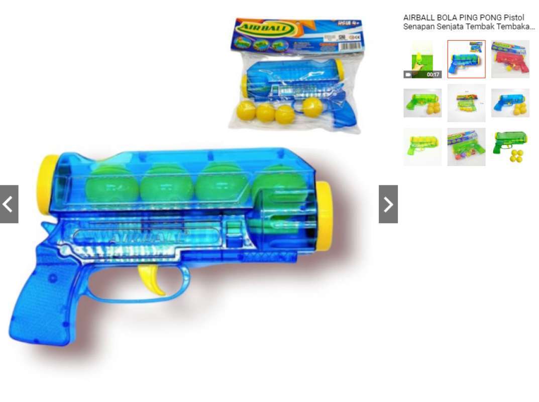 Promo Airball Bola Ping Pong Pistol Senapan Senjata Tembak