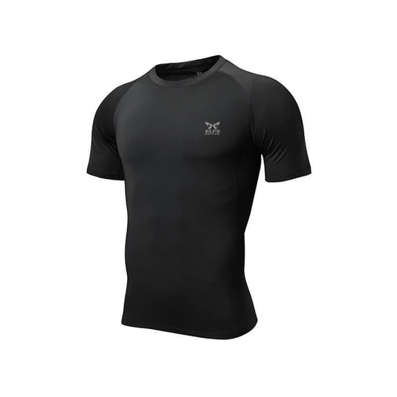 Compression Short Sleeve Shirt Kaos Gym Baselayer Pria Dry Fit
