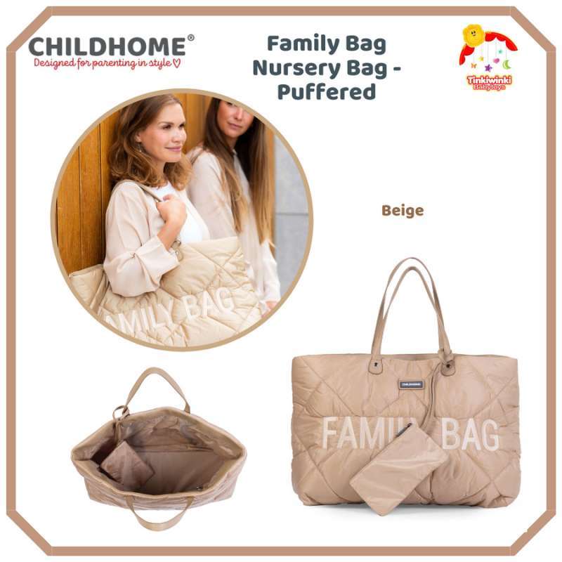 Childhome Mommy Bag nursery bag Puffered Beige