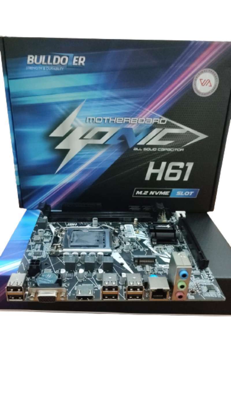 BULLDOZER H61B LZ Motherboard Intel H61 Socket LGA 1155 DDR3 VGA HDMI