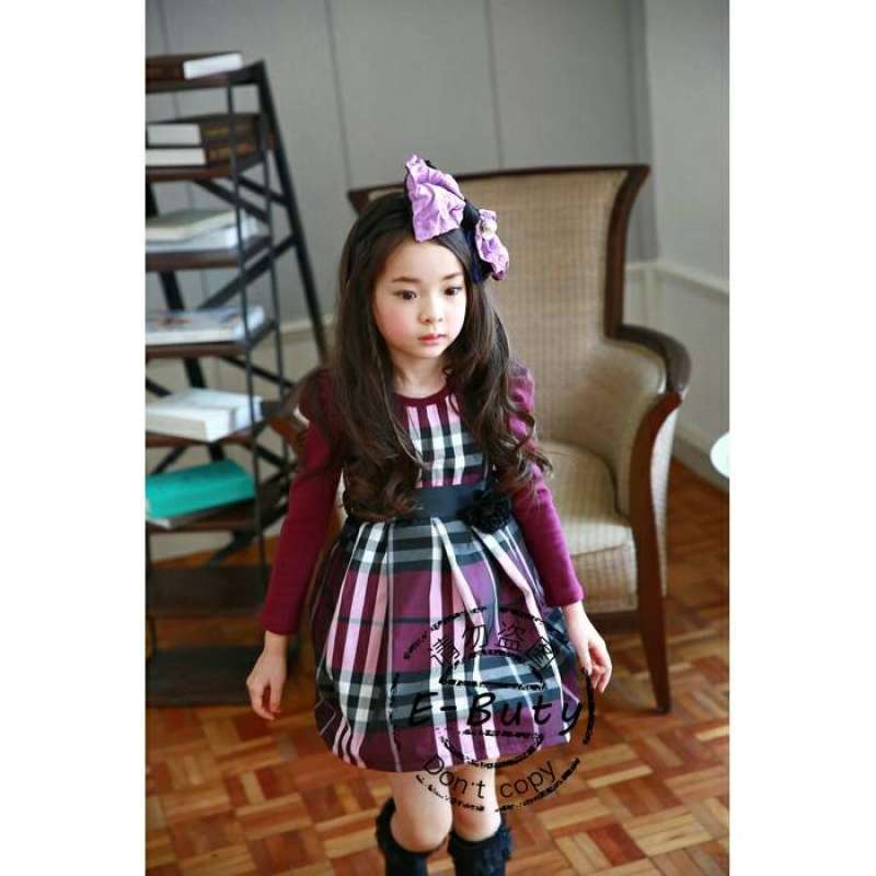 Burberry online dress anak