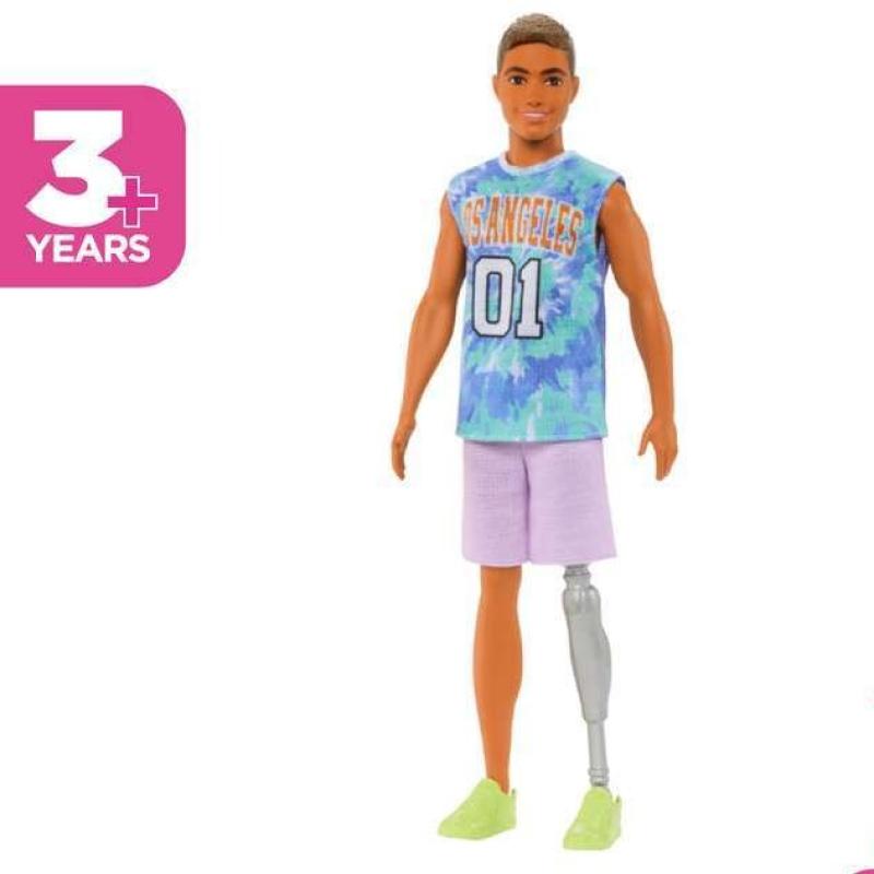 Jual Barbie Ken Fashionistas Prosthetic Leg With Jersey Mainan