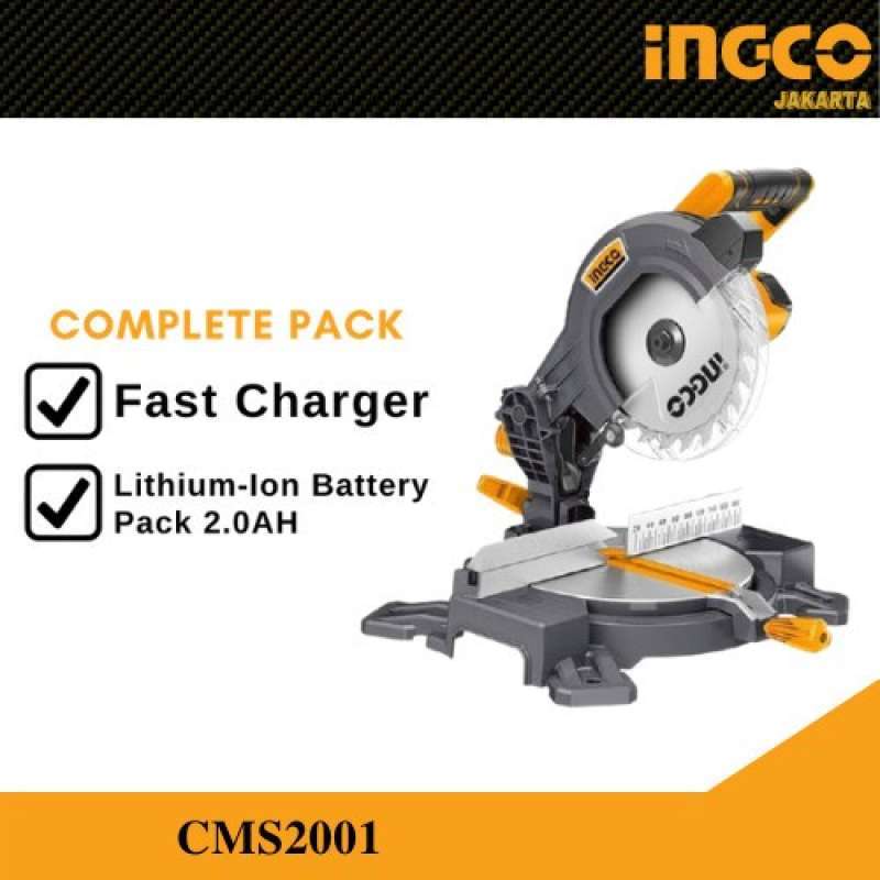 Miter saw shop cordless ingco