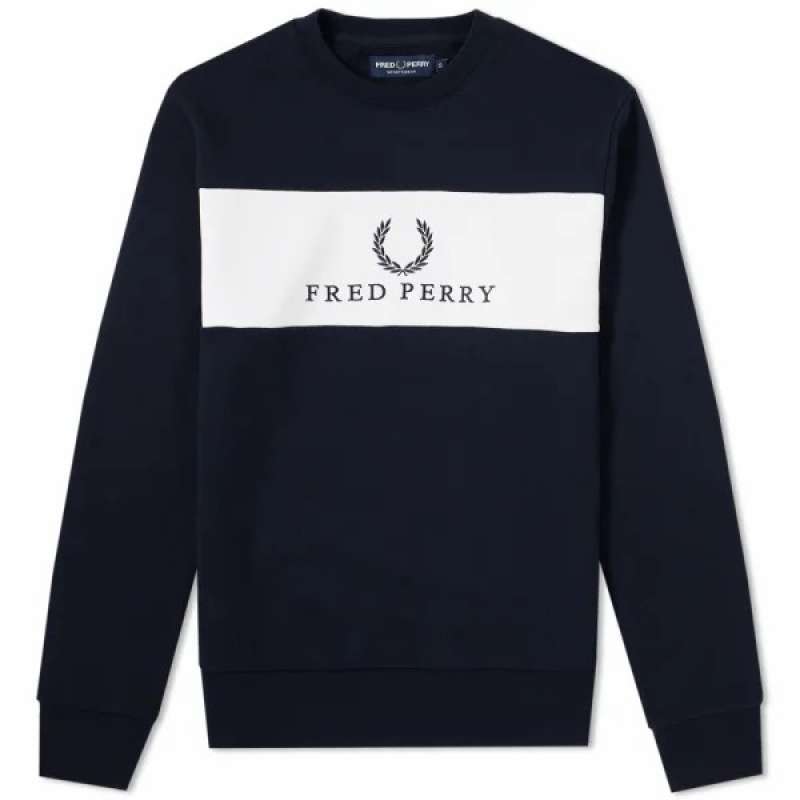 Jual Fred Perry Kids Embroidered Panel Sweatshirt SY5184 608