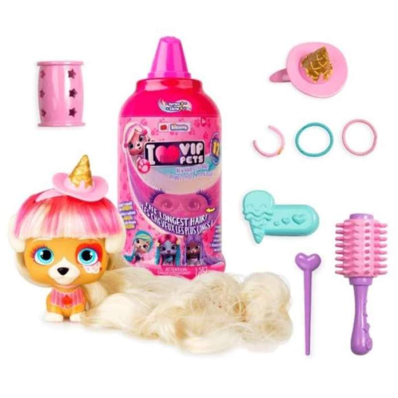 I Love VIP Pets Doll Series 1 Kitoons Mousse Bottle Hair Reveal