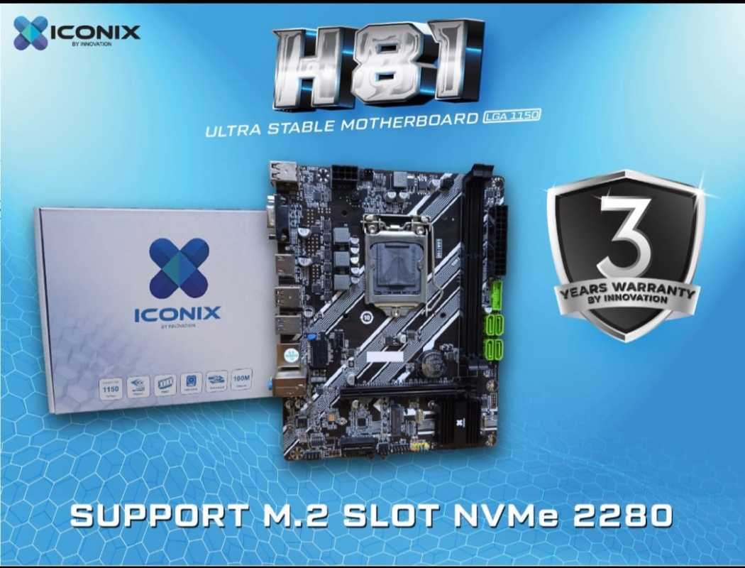 Jual Motherboard Iconix H81 Mainboard Intel Lga 1150 Socket