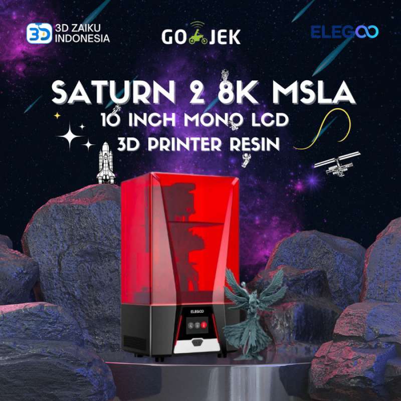 ELEGOO Saturn 2 8k 10 Mono LCD MSLA Resin 3D Printer