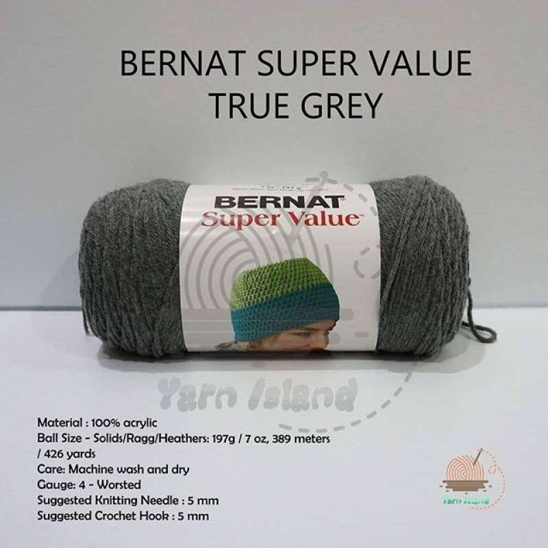 Jual Bernat Super Value True Grey Di Seller Nawangshop Harapan Jaya Kota Bekasi Blibli