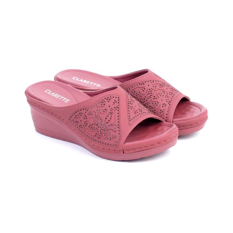Promo Sandal Wanita Wedges Clarette Willa Maroon Diskon 62 Di Seller Clarette Menur Pumpungan Kota Surabaya Blibli
