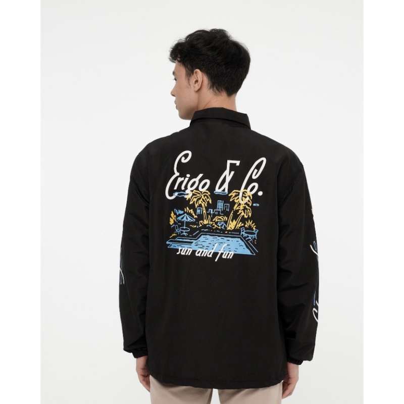 Erigo Coach Jacket Summer Fling Black Unisex