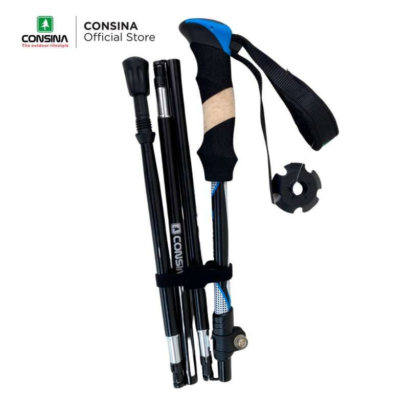 Promo Sale Consina Folding Trekking Pole Tongkat Hiking Hijau