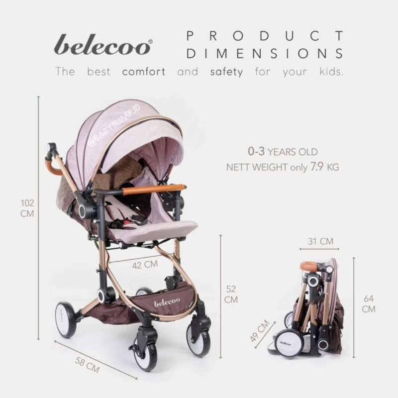 STROLLER BELECOO A360 KERETA DORONG BELECOO STROLER BELECOO READY