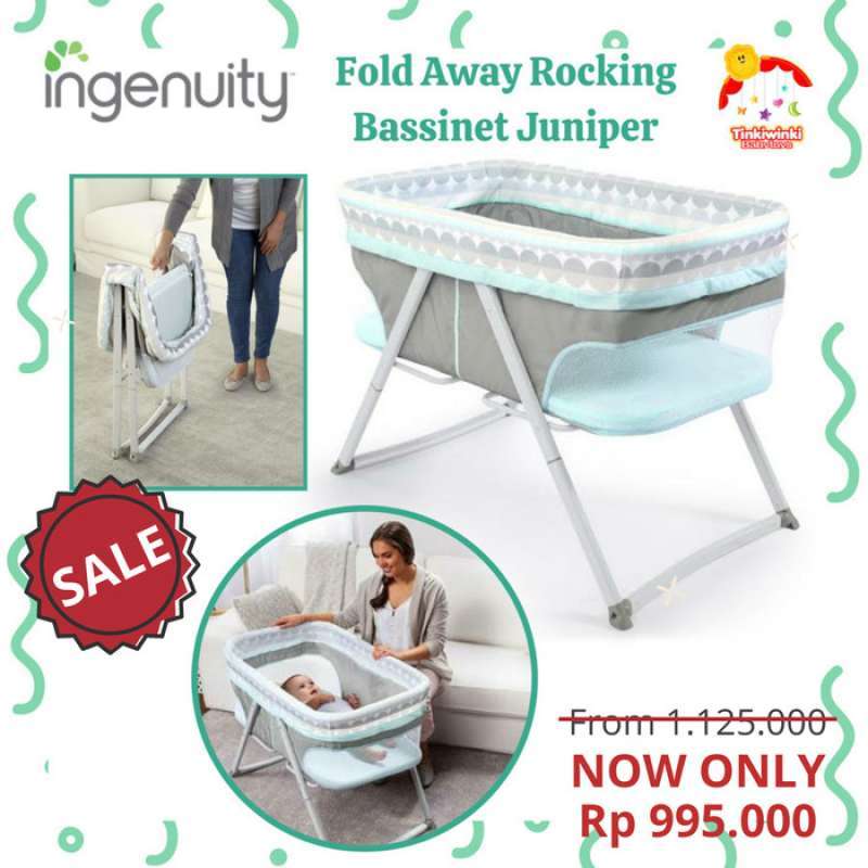 Ingenuity foldaway 2025 rocking bassinet juniper