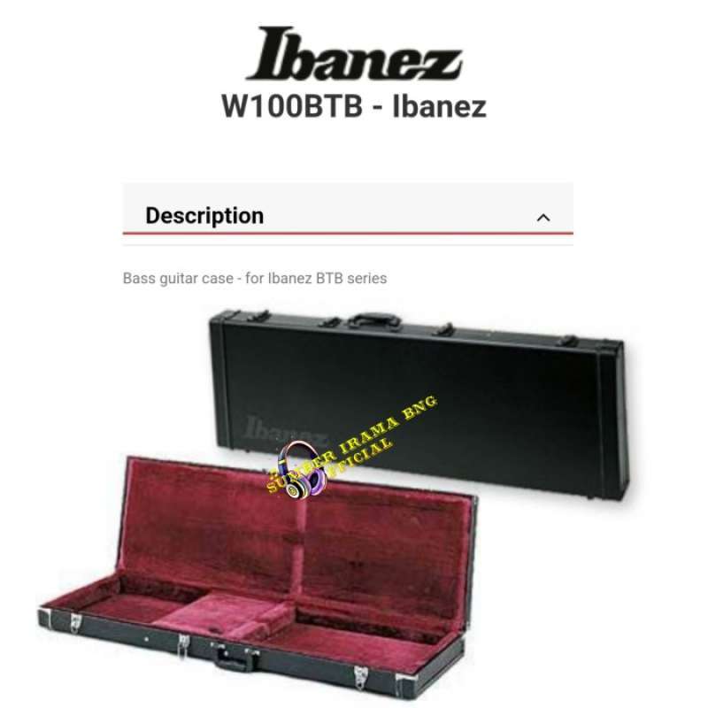 Jual Ibanez W100Btb Electric Bass Guitar Case For Btb Tmb