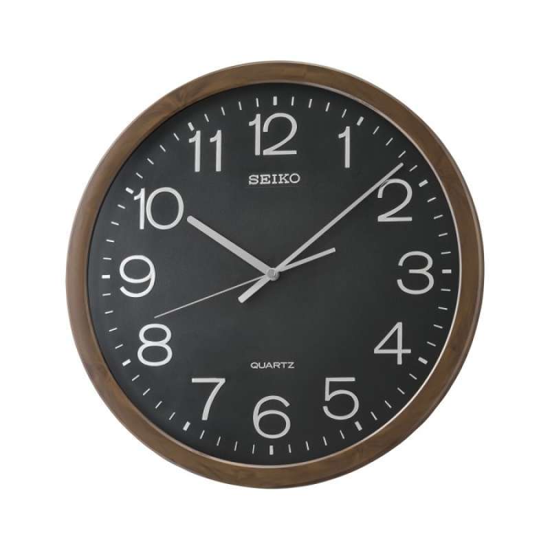 Promo New Model Jam Dinding Seiko Japan Black Qxa806 Qxa806A Quiet
