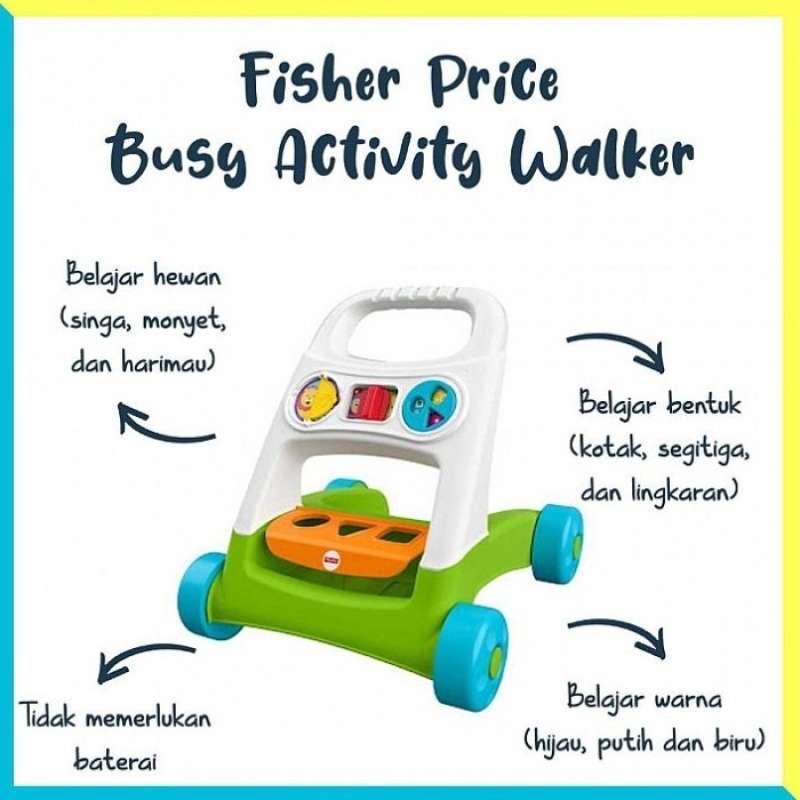 Promo Baby Walker Fisher Price Busy Activity Walker Mainan