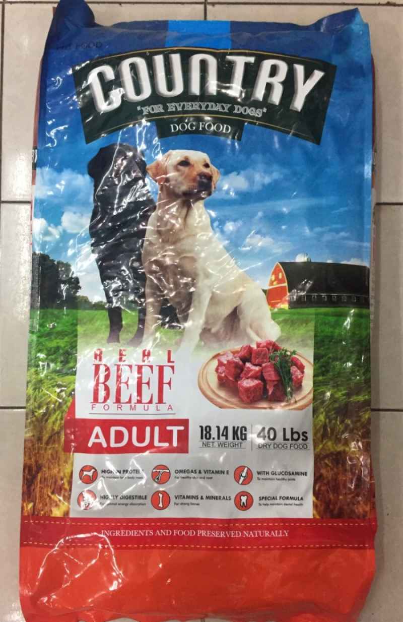 Dog food sales country