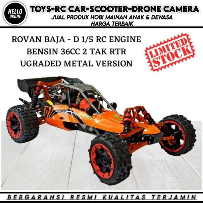 Jual rc car rovan baja 1 5 90km h 36cc 2tak rc mobil bensin