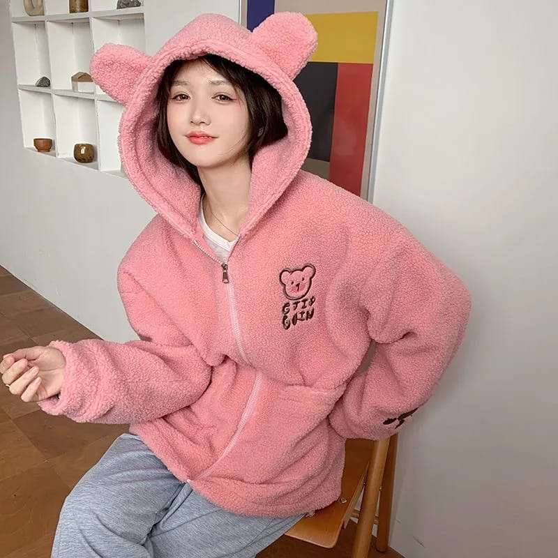 Cute girl clearance with hoodie
