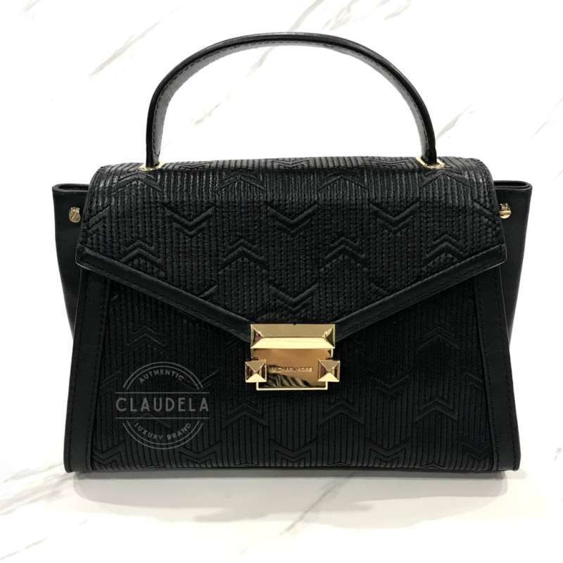 Whitney medium discount studded leather satchel