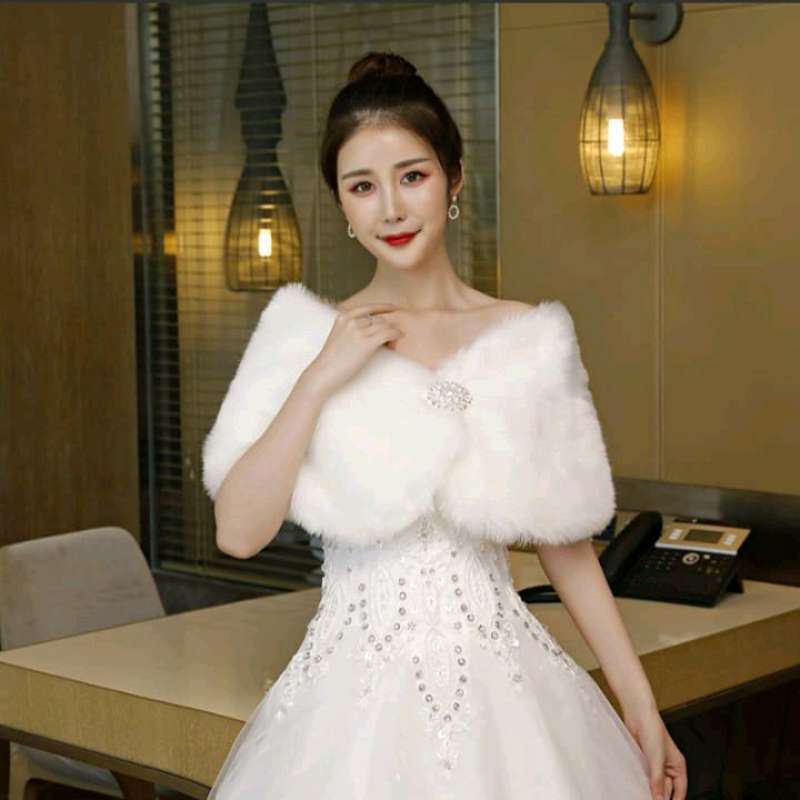 Dress bulu bulu hot sale