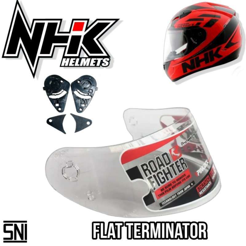 Kaca helm nhk terminator shop full face