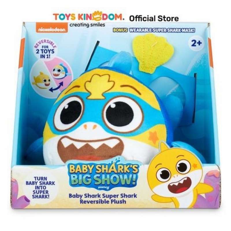 Wowwee Baby Shark Reversible Plush 61327