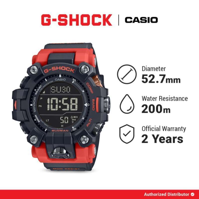 Promo G Shock Jam Tangan Pria GW 9500 1A4DR MUDMAN Original