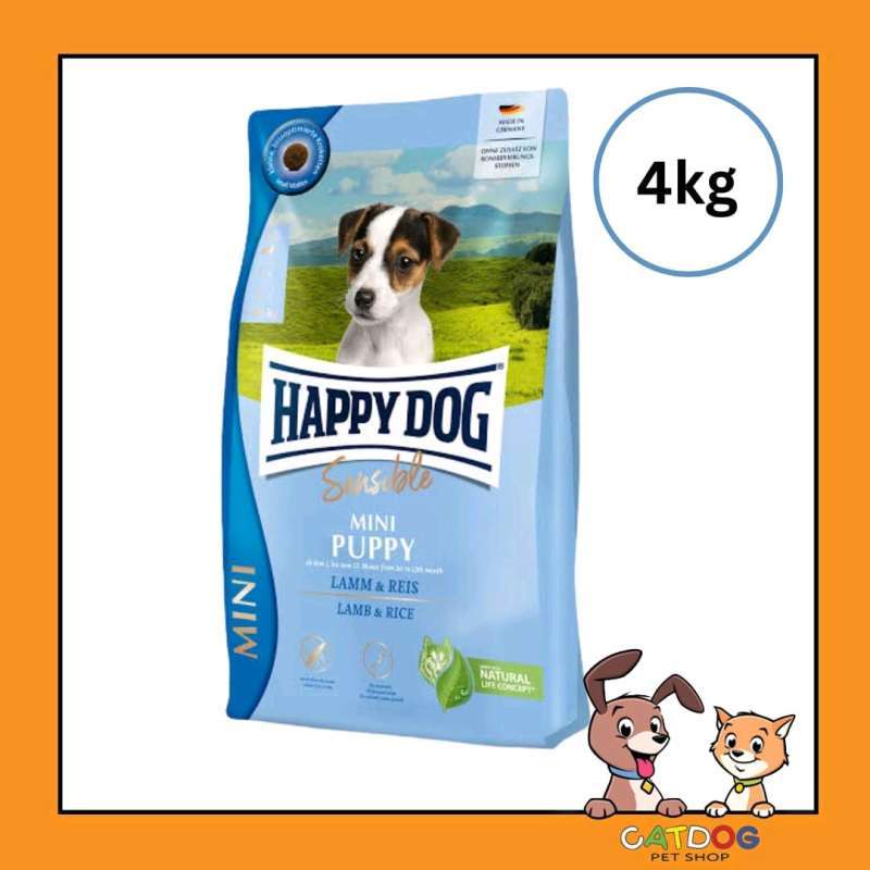 Jual Happy Dog Sensible Mini Puppy Lamb Rice 4kg Di Seller