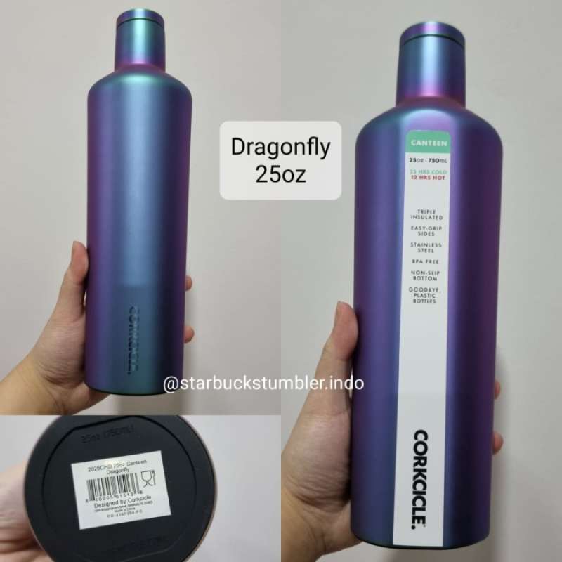 Corkcicle Canteen 25oz in Dragonfly