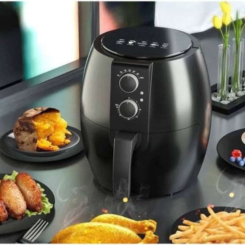 Jual Air Fryer 4.5 Liter Colokan Kaki 3 Penggorengan Tanpa