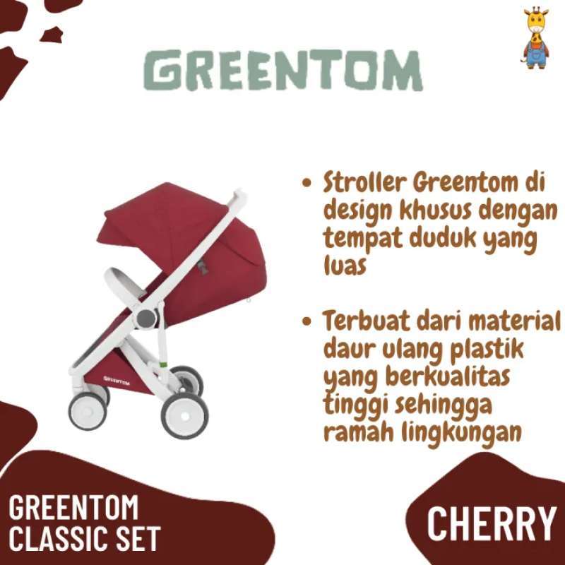 Harga stroller cheap greentom classic